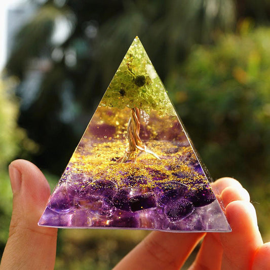 Natural Healing Crystal Pyramid