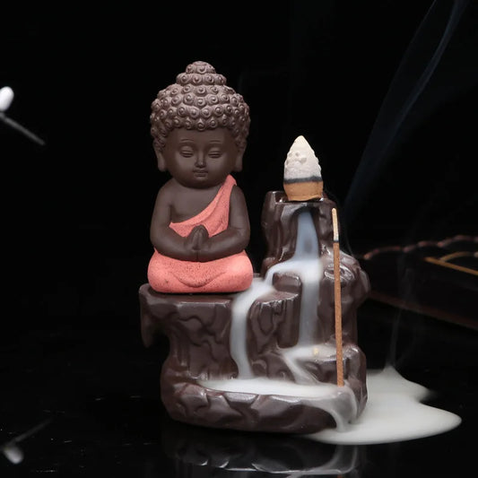 Monk Ceramic Incense Burner