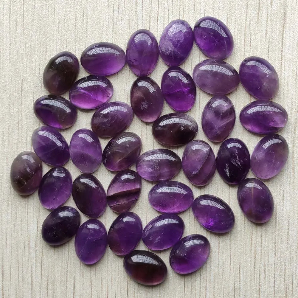 30 Pcs Radiant Gemstone Oval Beads