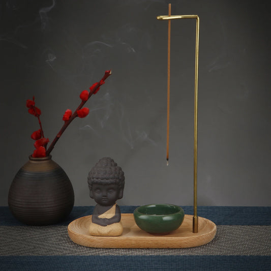 Serenity Little Monk Incense Burner Set