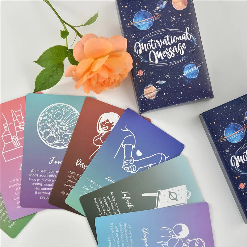 52-Piece Inspirational Affirmation Mini Postcards