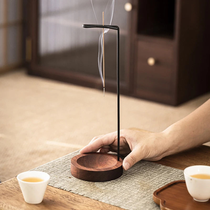 ZenAura Wooden Incense Holder